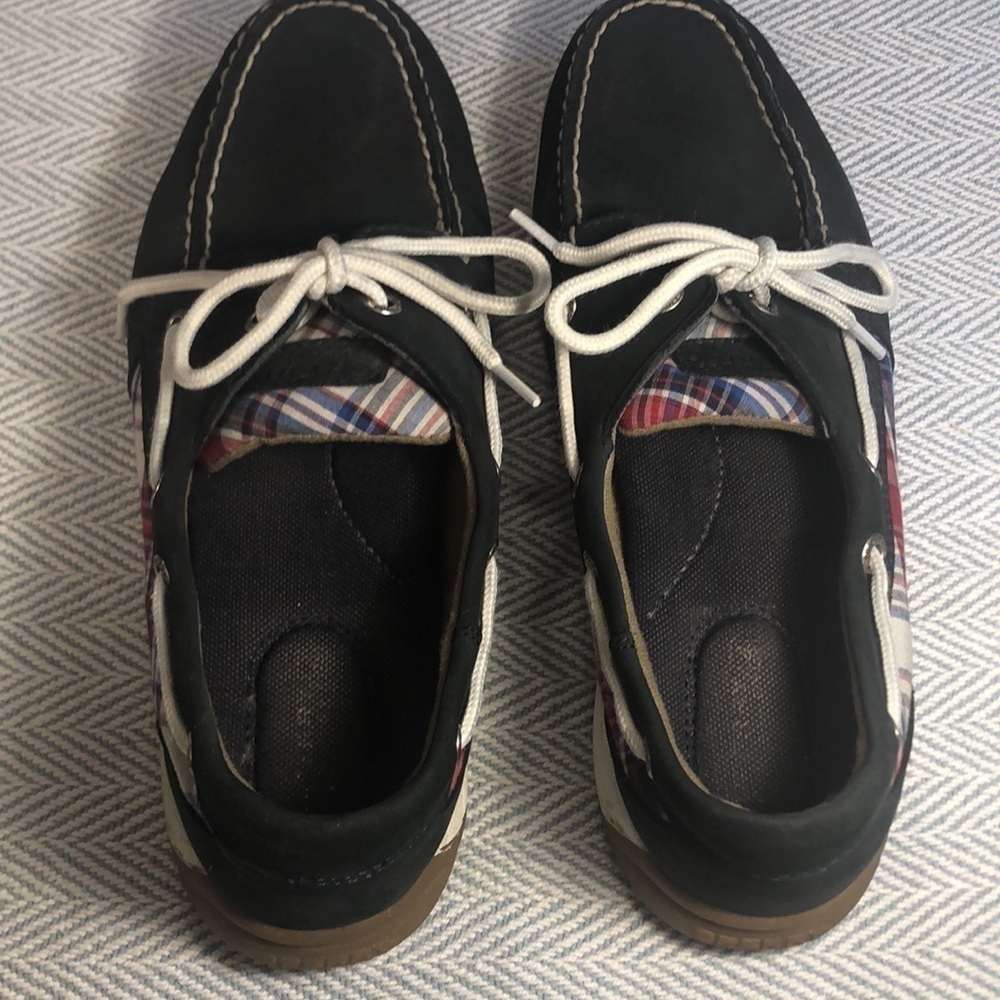 SPERRY Women’s Top Siders 9.5 M Navy & Plaid USED Good Condition - Picture 7 of 16